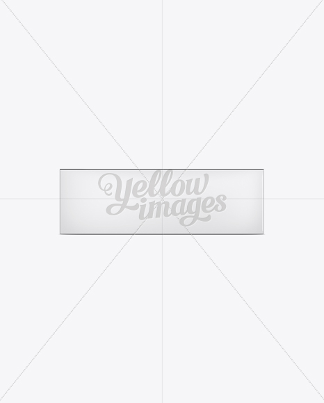 White Wide Cardboard Box PSD #5