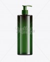 Brown Cosmetic Bottle With Batcher – 500ml on Yellow Images Object Mockups