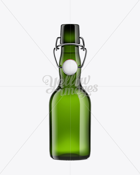 Emerald Green Bottle with Swing Top Closure 330ml PSD #2