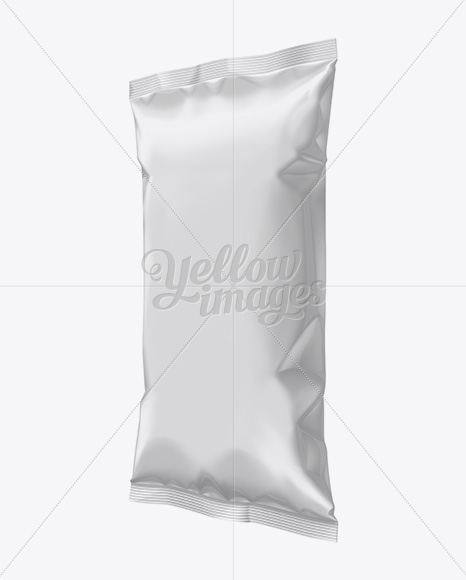 Download Plastic Snack Package Mockup Halfside View In Flow Pack Mockups On Yellow Images Object Mockups Yellowimages Mockups