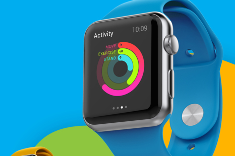 Apple Watch Mockup In Device Mockups On Yellow Images Creative Store