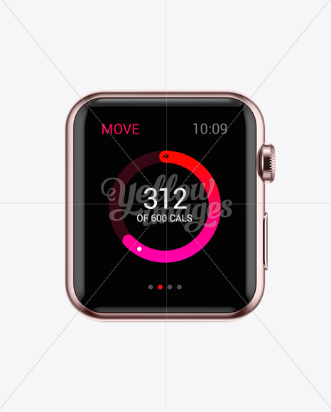 Download Apple Watch Screen Case Mockup In Device Mockups On Yellow Images Object Mockups