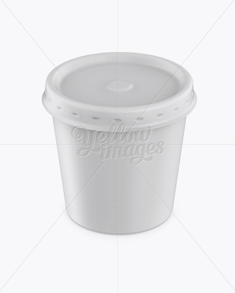 Download Ice Cream Cup Mockup In Cup Bowl Mockups On Yellow Images Object Mockups PSD Mockup Templates