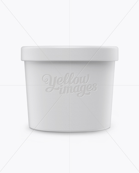 Download Ice Cream Cup Mockup Front View High Angle Shot In Cup Bowl Mockups On Yellow Images Object Mockups