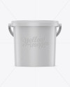 Plastic Bucket For Wipes Mockup - Front View