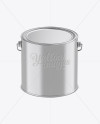 Download 3L Metallic Paint Bucket Mockup - Front View (High-Angle Shot) in Bucket & Pail Mockups on ...