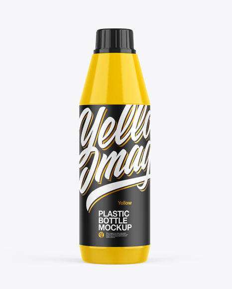 Download Glossy Plastic Bottle Label Psd Mockup Yellowimages