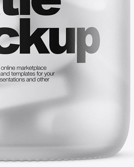 Frosted Glass Bottle With White Pills Mockup PSD #1