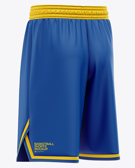 Download Men S Basketball Shorts Mockup Back Half Side View In Apparel Mockups On Yellow Images Object Mockups