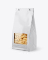 Paper Bag with Fusilli Pasta Mockup - Half Side View