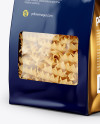 Paper Bag with Fusilli Pasta Mockup - Half Side View