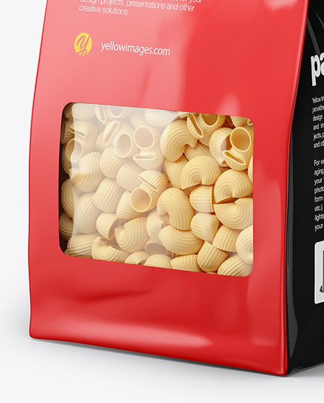 Download Paper Bag With Pipe Doppia Pasta Mockup Half Side View In Bag Sack Mockups On Yellow Images Object Mockups Yellowimages Mockups