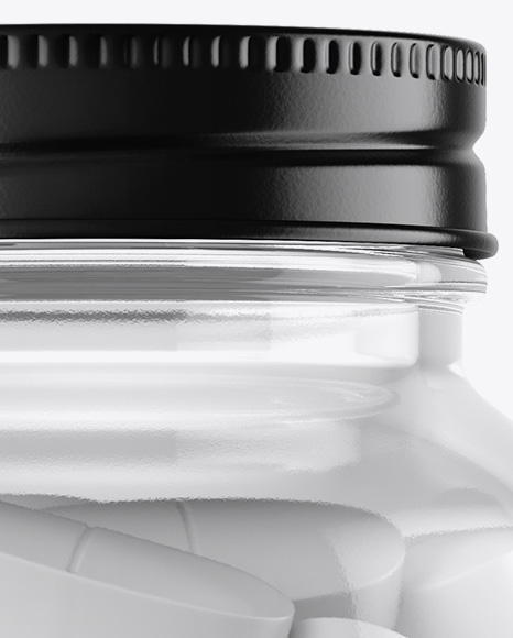 Clear Glass Bottle With White Pills Mockup PSD #2