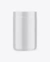 Metallic Jar In Shrink Sleeve Mockup - Front View