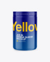 Metallic Jar In Shrink Sleeve Mockup - Front View