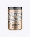 Metallic Jar In Shrink Sleeve Mockup - Front View