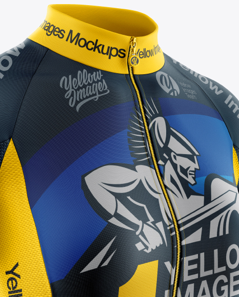 Download Women S Full Zip Cycling Jersey Mockup Half Side View In Apparel Mockups On Yellow Images Object Mockups