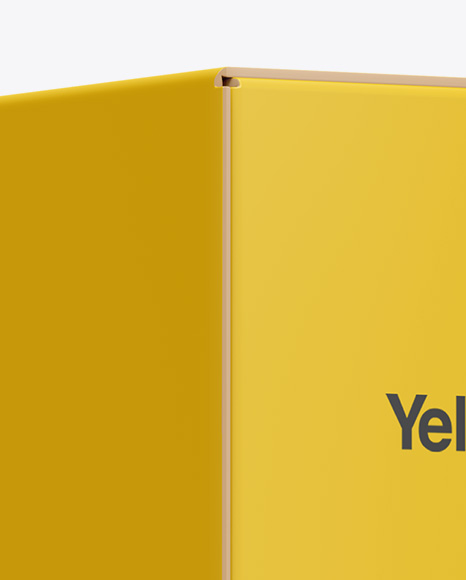 Paper Box Mockup   Half Side View PSD #2