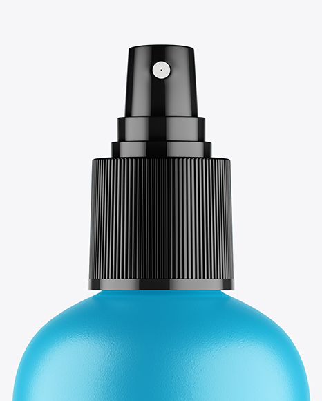 Matte Cosmetic Bottle w  Transparent Cap Mockup PSD #1