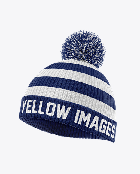 Download Winter Hat Mockup Half Side View In Apparel Mockups On Yellow Images Object Mockups