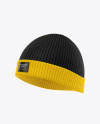 Winter Hat Mockup Half Side View In Apparel Mockups On Yellow Images Object Mockups