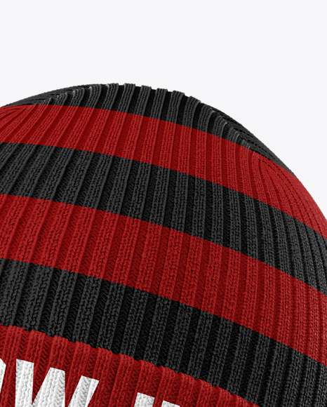 Download Winter Hat Mockup Half Side View In Apparel Mockups On Yellow Images Object Mockups