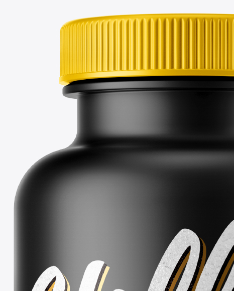 Matte Plastic Pills Bottle Mockup PSD #1