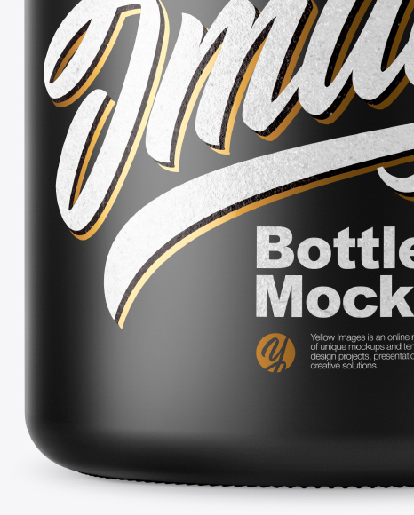 Matte Plastic Pills Bottle Mockup PSD #6