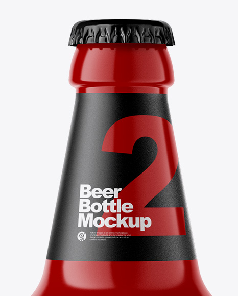 Download Glossy Ceramic Beer Bottle Psd Mockup Yellowimages