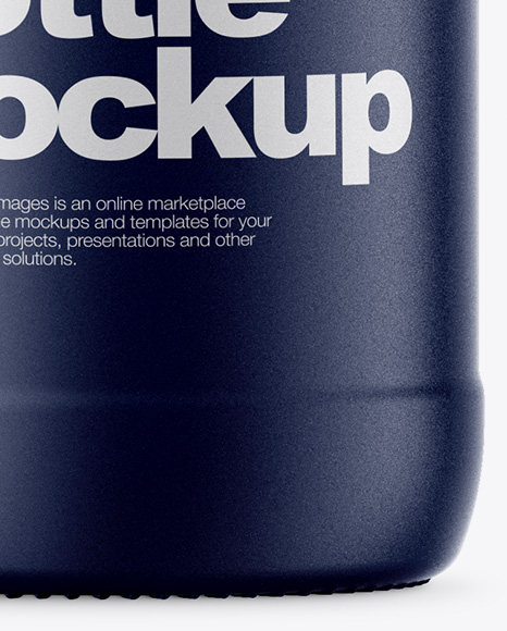 Matte Ceramic Beer Bottle Mockup PSD #1