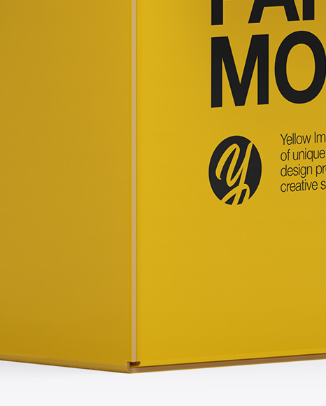 Opened Paper Box Mockup   Half Side View PSD #4