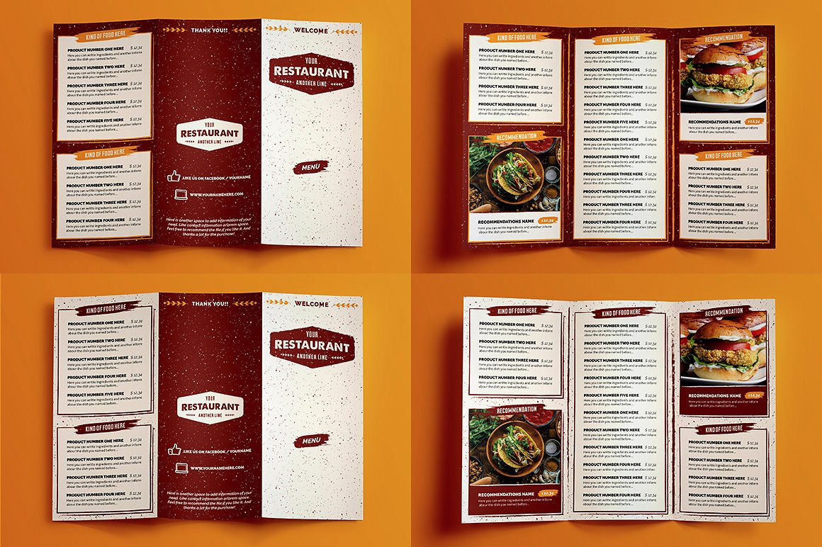 Download Restaurant Menu Mockup Free Yellowimages