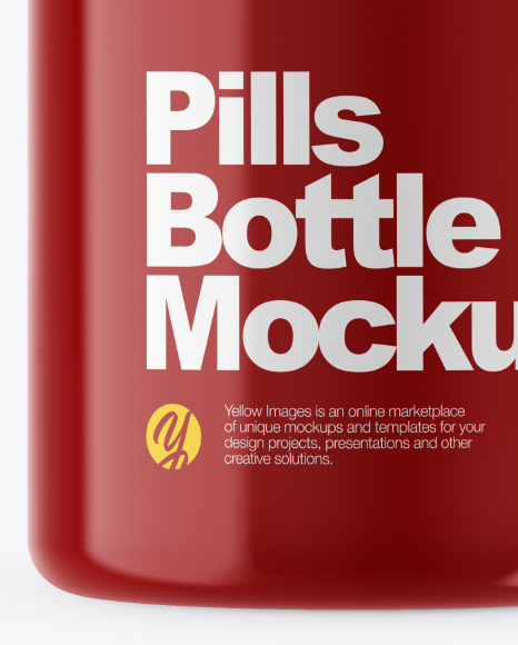 Glossy Pills Bottle Mockup PSD #6