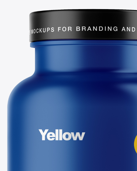 Matte Pills Bottle Mockup PSD #2
