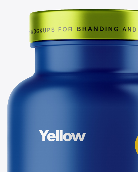 Matte Pills Bottle Mockup PSD #1