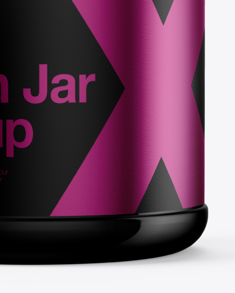 Glossy Protein Jar Mockup In Jar Mockups On Yellow Images Object Mockups