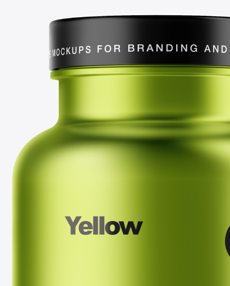 Metallic Pills Bottle Mockup PSD #2