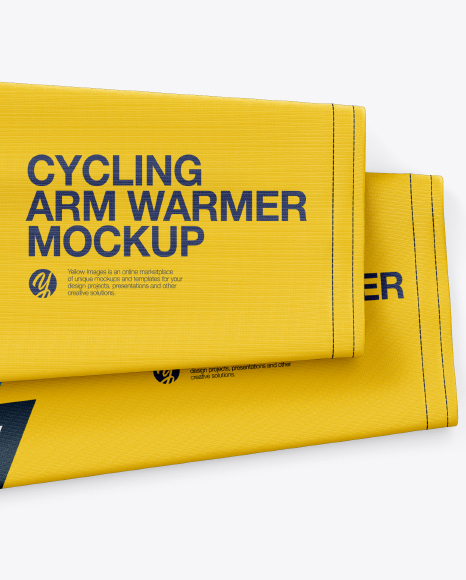 Download Flat Cycling Arm Warmers mockup (Top View) in Apparel ...