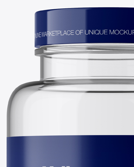 Clear Plastic Bottle Mockup PSD #2