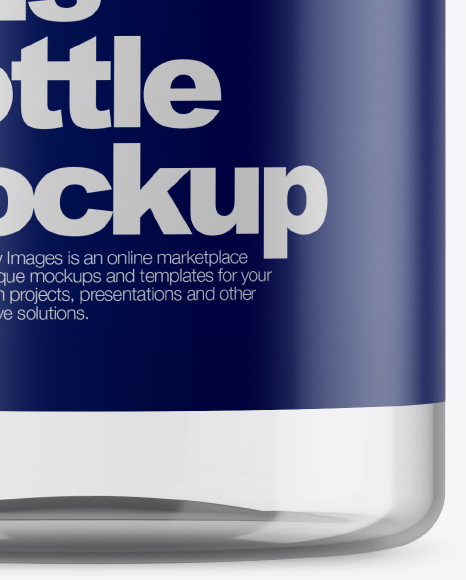 Clear Plastic Bottle Mockup PSD #1