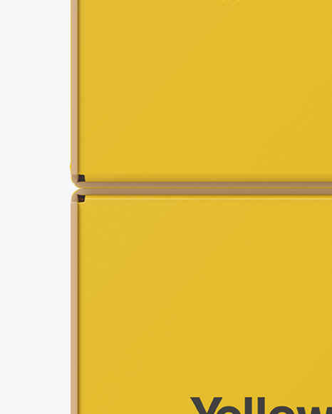 Two Paper Boxes Mockup   Front View PSD #2