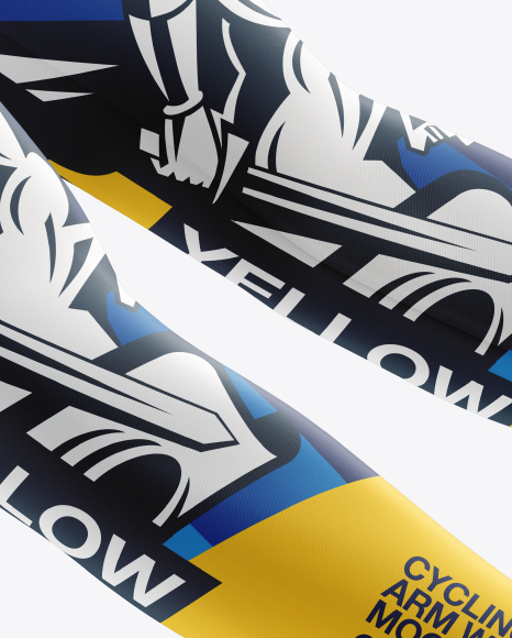 Cycling Arm Warmers mockup (Half Side View) PSD #3