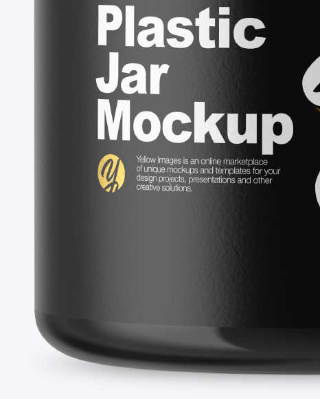 Glossy Jar Mockup   Front View PSD #5