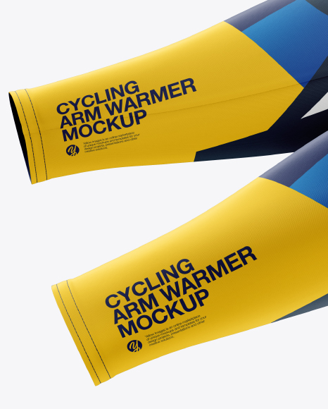 Cycling Arm Warmers mockup (Left Side View)