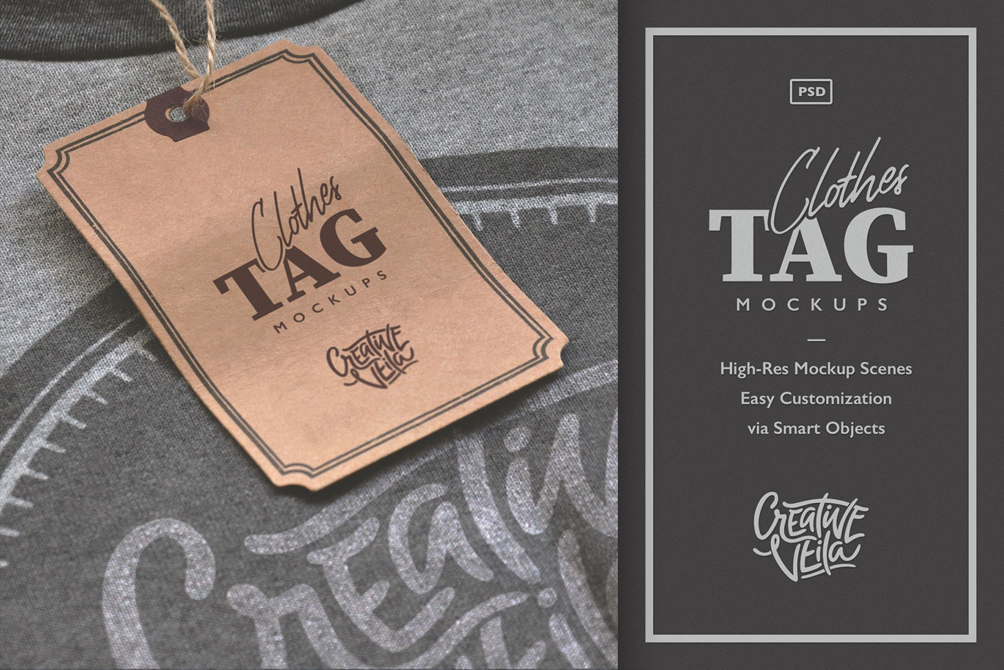 Download Clothes Tag Psd Mockups In Apparel Mockups On Yellow Images Creative Store Yellowimages Mockups