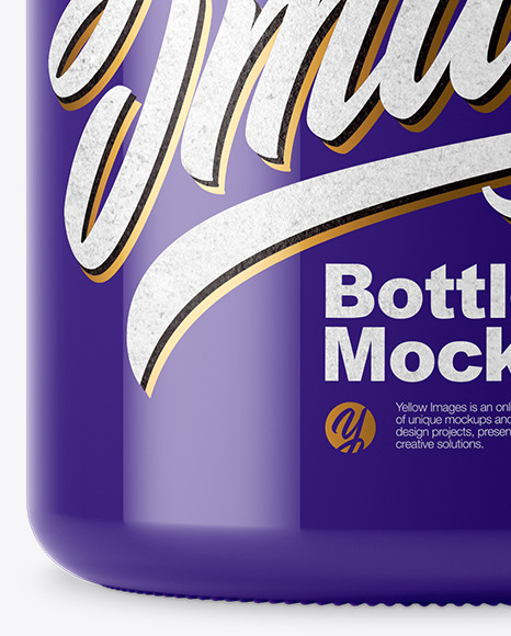 Glossy Plastic Pills Bottle Mockup PSD #6