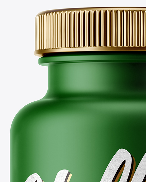 Matte Plastic Pills Bottle Mockup PSD #2
