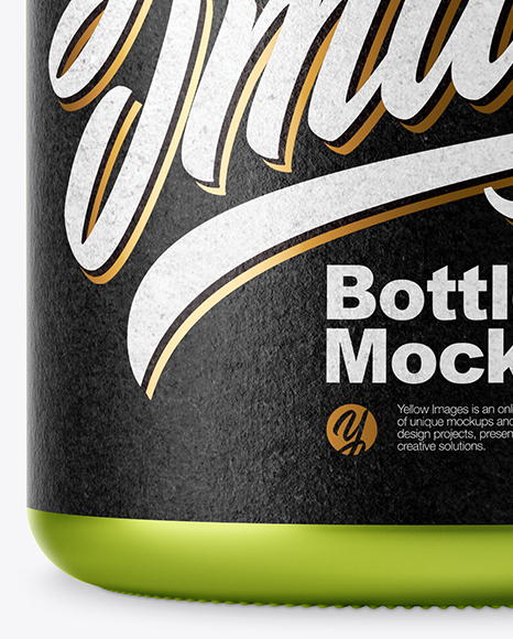 Metallized Plastic Pills Bottle Mockup PSD #6