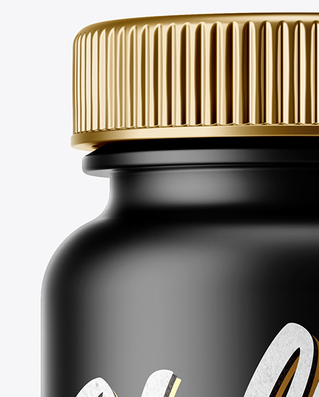 Matte Plastic Pills Bottle Mockup PSD #2