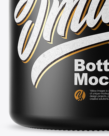 Matte Plastic Pills Bottle Mockup PSD #6